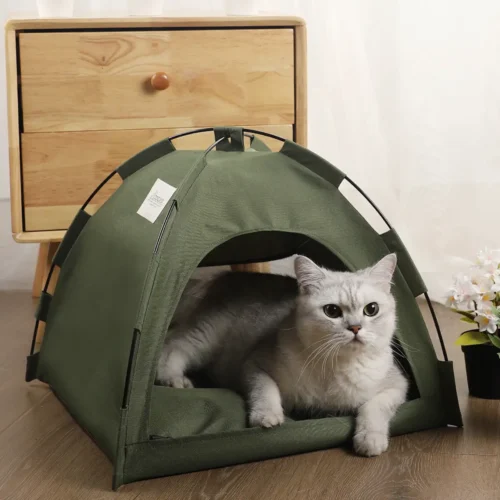 Pet Sofa Camping Dog Bed With Cushion